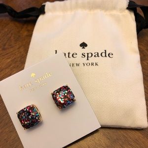 Kate Spade multi glitter studs